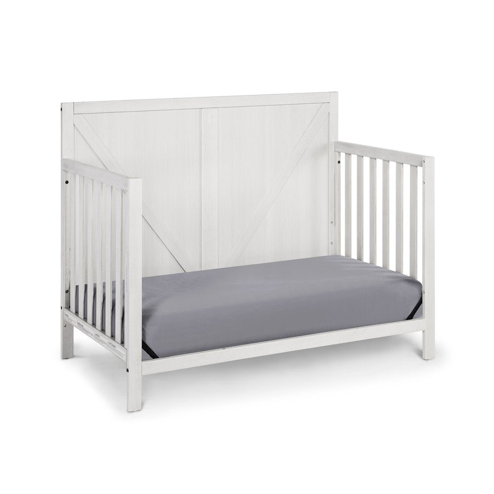 Gray Solid and Manufactured Wood Standard Four In One Convertible Crib HomeRoots