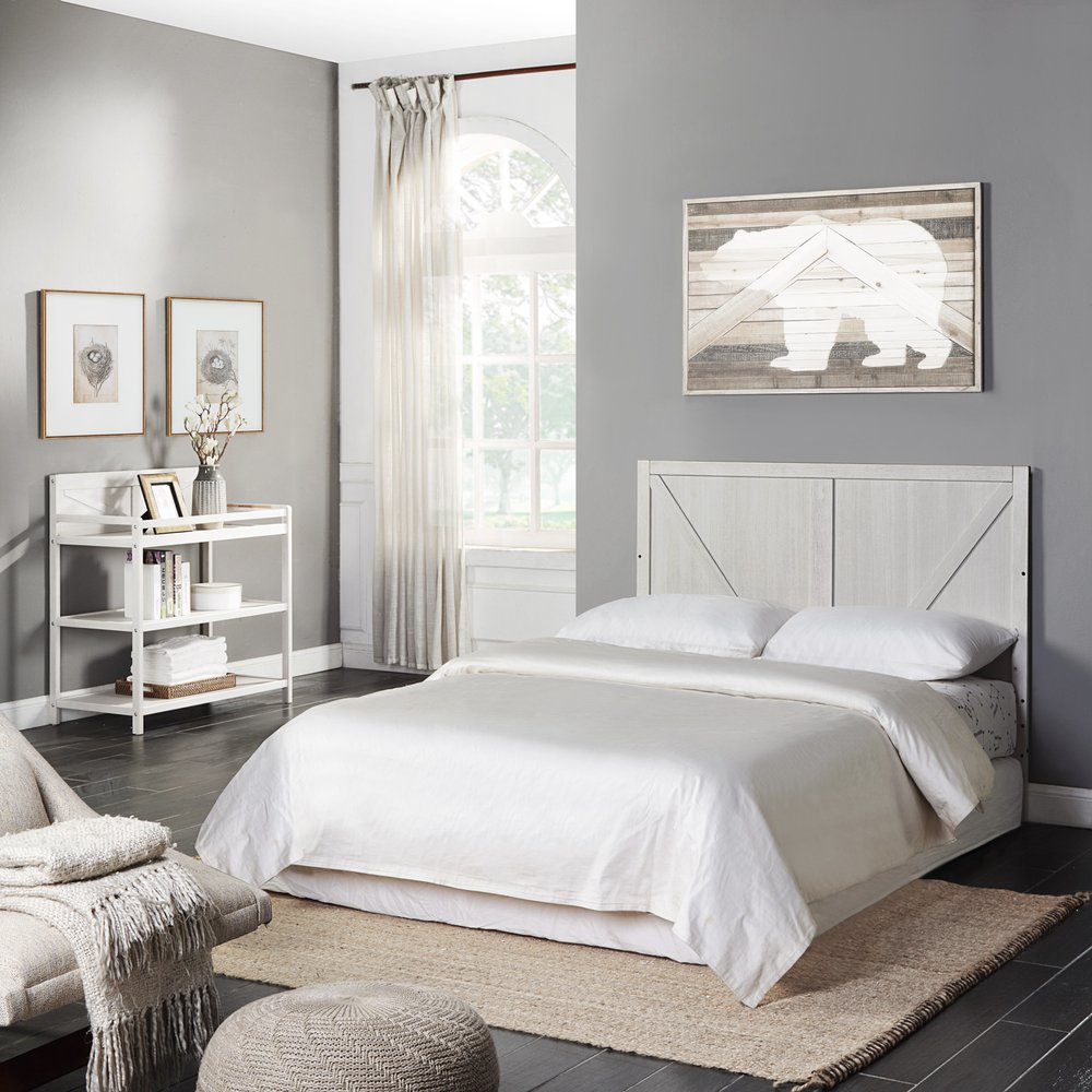 Gray Solid and Manufactured Wood Standard Four In One Convertible Crib HomeRoots