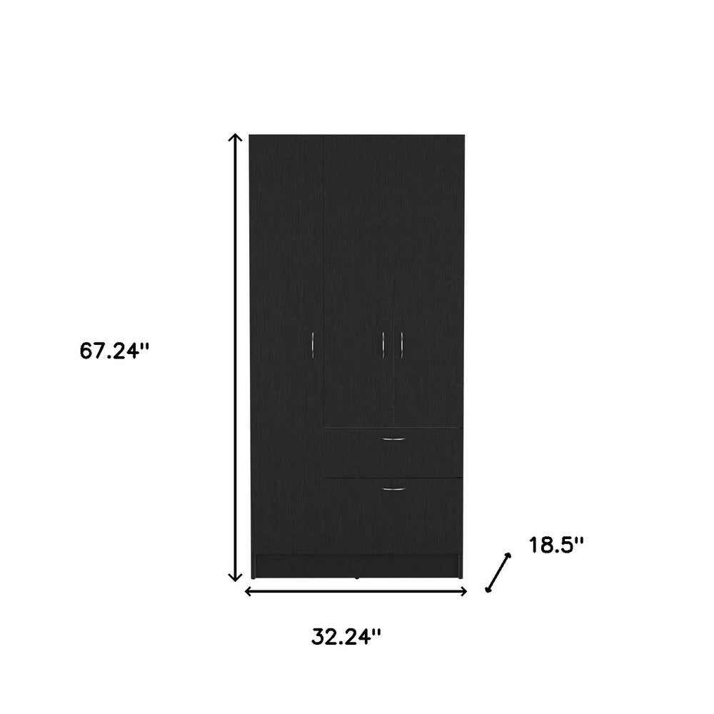 Two Piece Brown and Black Bedroom Set — view 4