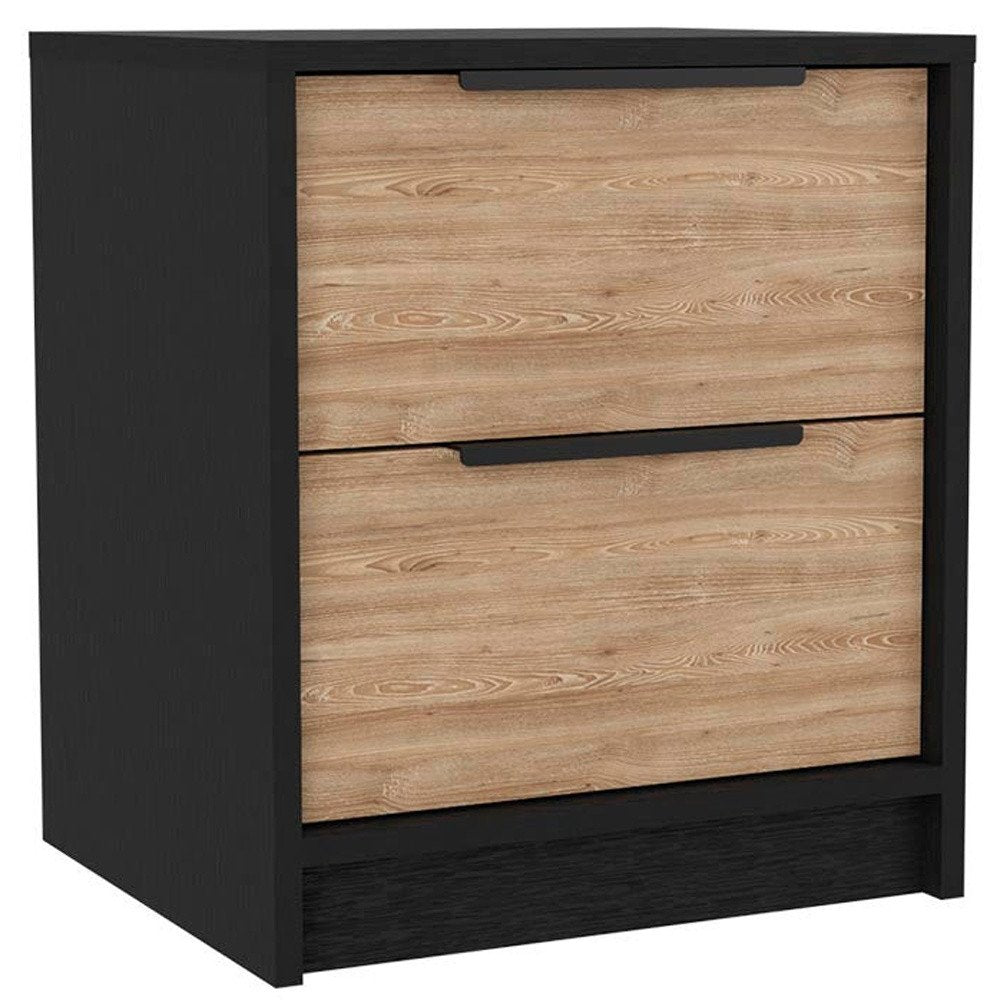 Three Piece Brown and Black Bedroom Set HomeRoots