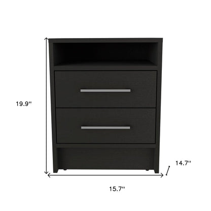 Two Piece Black and Gray Bedroom Set HomeRoots