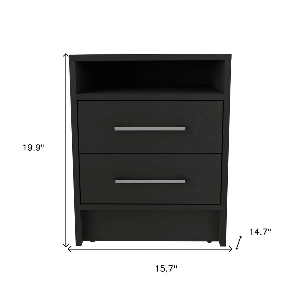 Two Piece Black and Gray Bedroom Set — view 4
