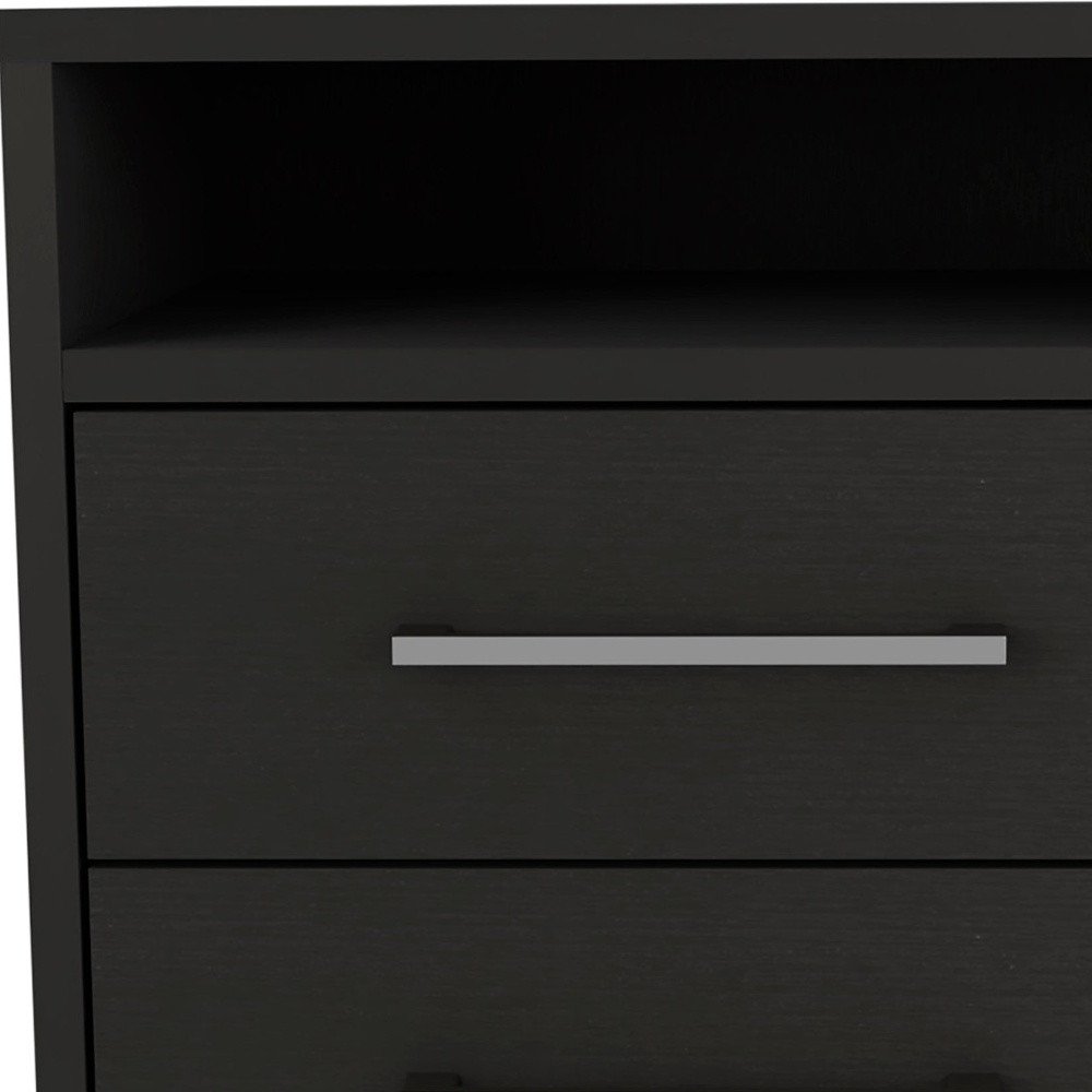 Two Piece Black and Gray Bedroom Set HomeRoots
