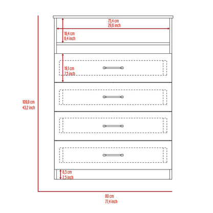 Two Piece White Bedroom Set