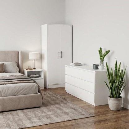 Two Piece White Bedroom Set HomeRoots
