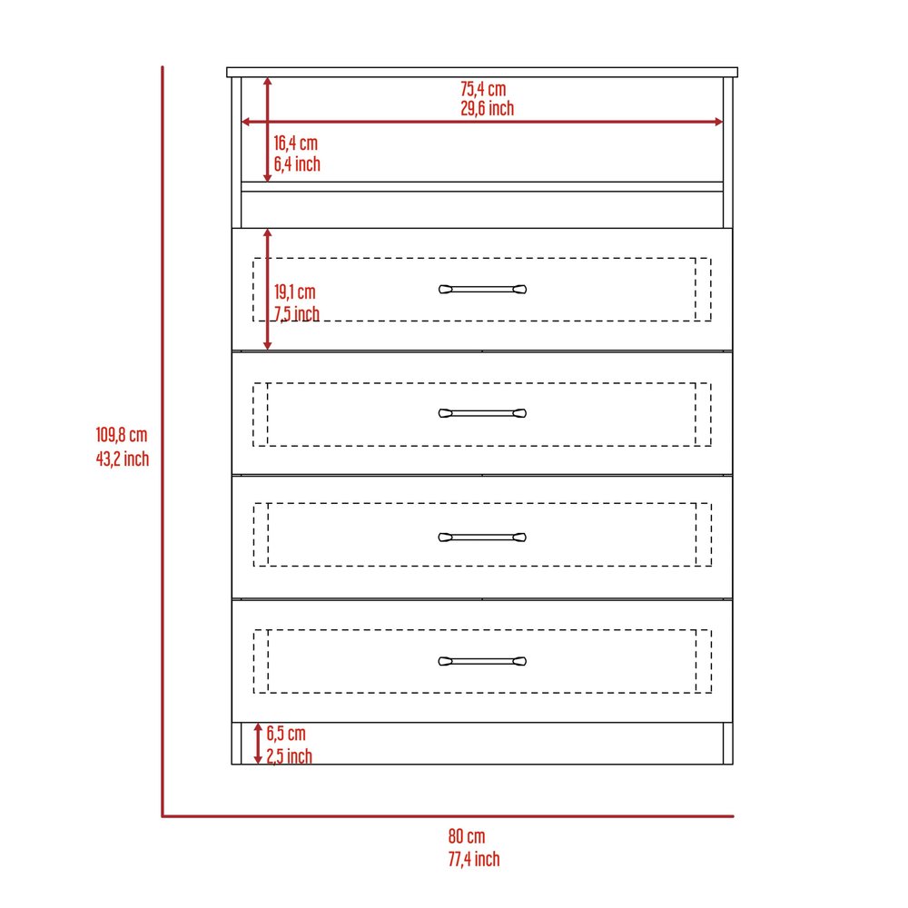 Two Piece White Bedroom Set — view 3