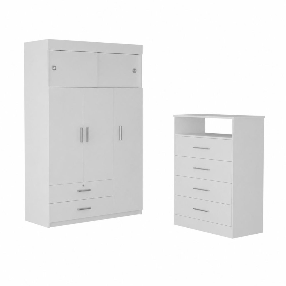 Two Piece White Bedroom Set HomeRoots