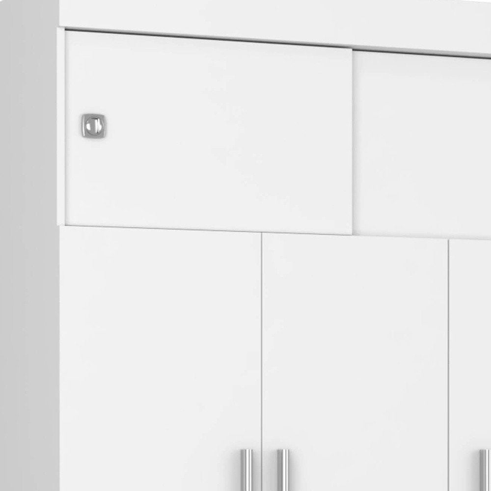 Two Piece White and Natural Bedroom Set — view 3