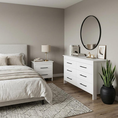 Two Piece White Bedroom Set HomeRoots