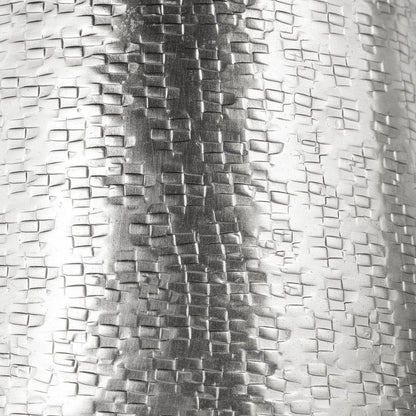 10" Silver Hammered Cone Aluminum Table Vase HomeRoots