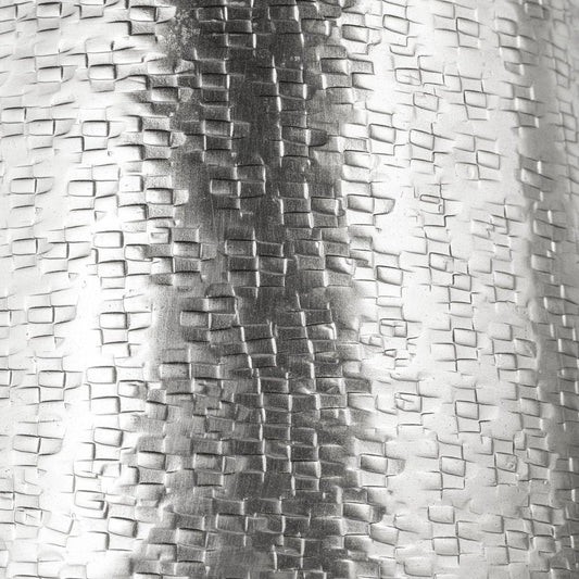 10" Silver Hammered Cone Aluminum Table Vase HomeRoots