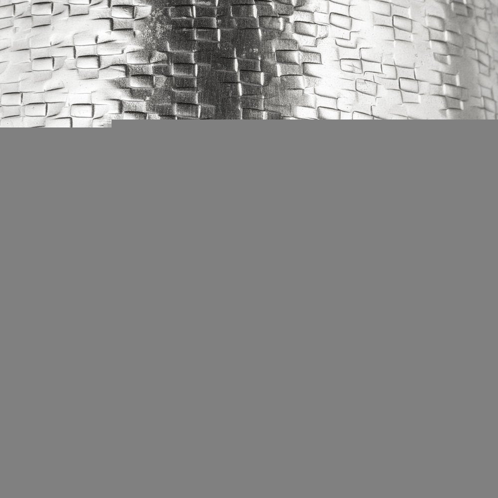 10" Silver Hammered Cone Aluminum Table Vase HomeRoots