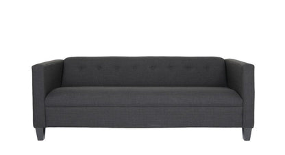 80" Black Polyester Sofa HomeRoots