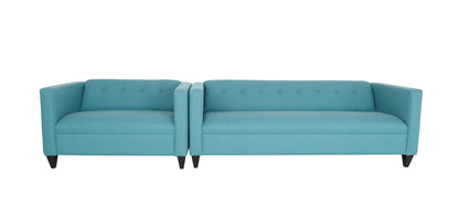 Two Piece Teal Blue Polyester Blend Seating Set