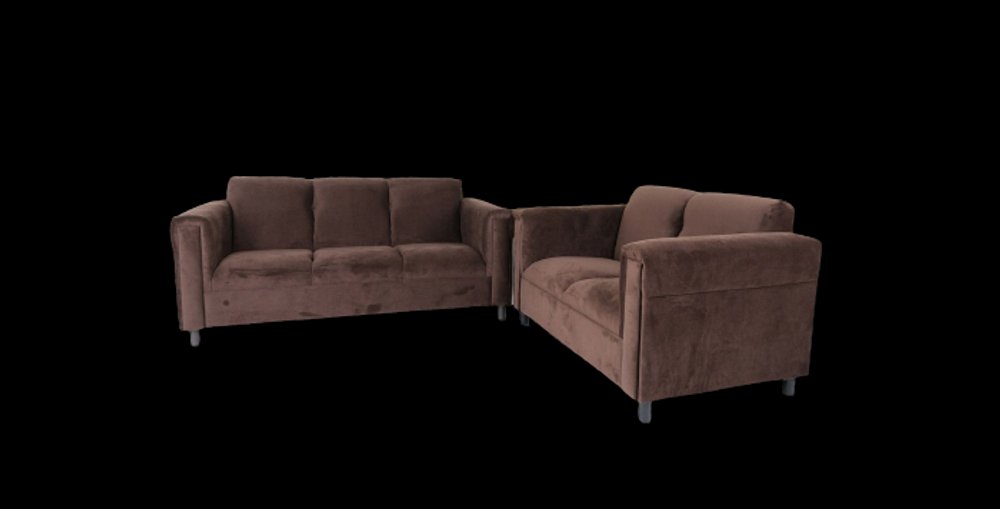 Two Piece Dark Brown Five Person Seating Set HomeRoots