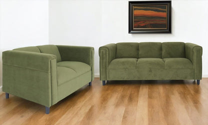 Two Piece Dark Brown Five Person Seating Set HomeRoots