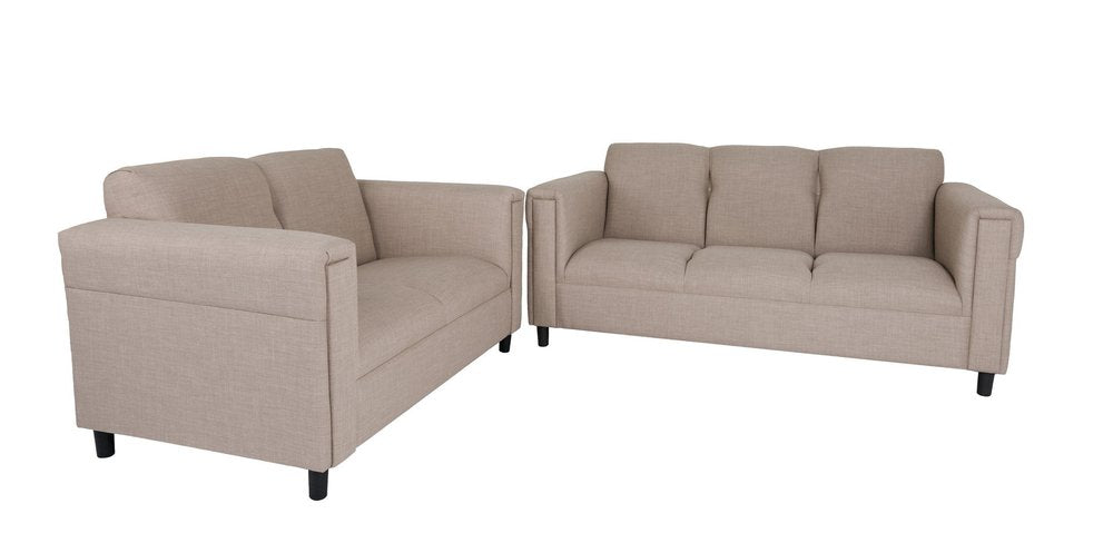 Two Piece Deep Taupe Five Person Seating Set HomeRoots