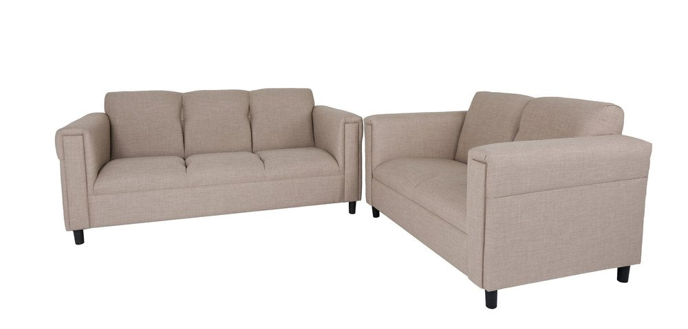 Two Piece Deep Taupe Five Person Seating Set HomeRoots