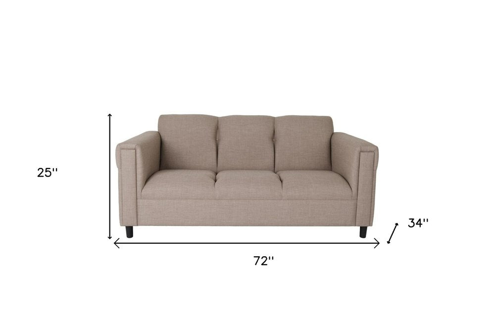 Two Piece Deep Taupe Five Person Seating Set HomeRoots
