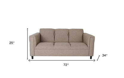 Two Piece Deep Taupe Five Person Seating Set HomeRoots