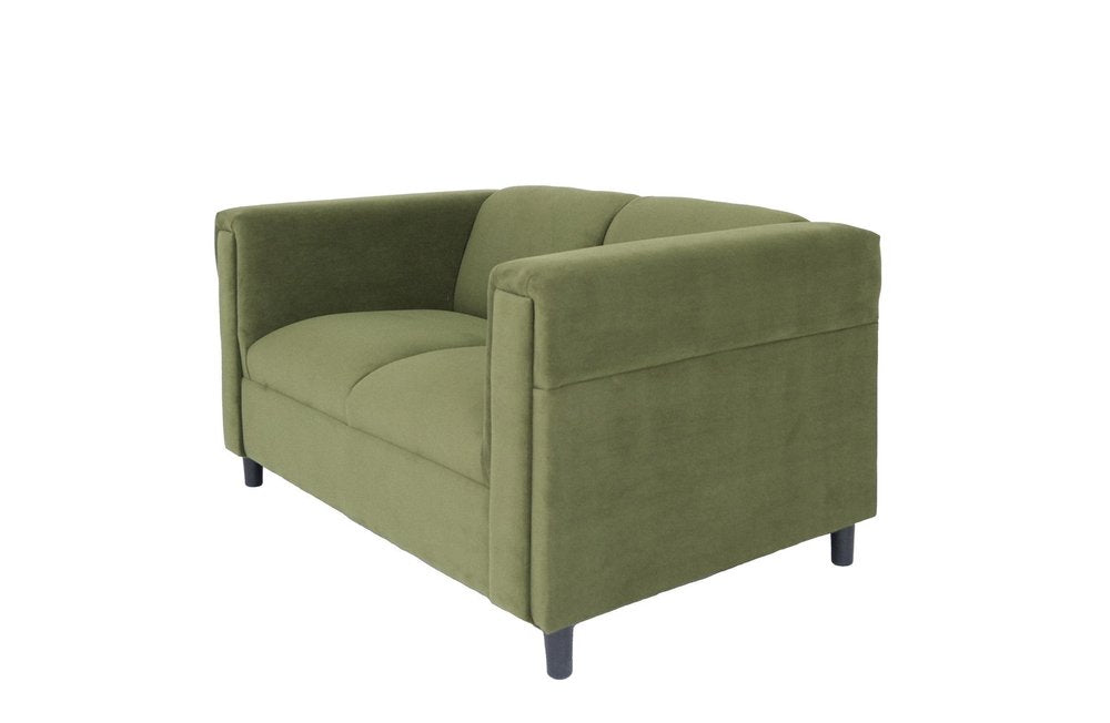 54" Green And Black Microsuede Loveseat HomeRoots