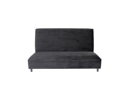 72" Black And Silver Velvet Loveseat HomeRoots