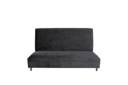 72" Black And Silver Velvet Loveseat HomeRoots