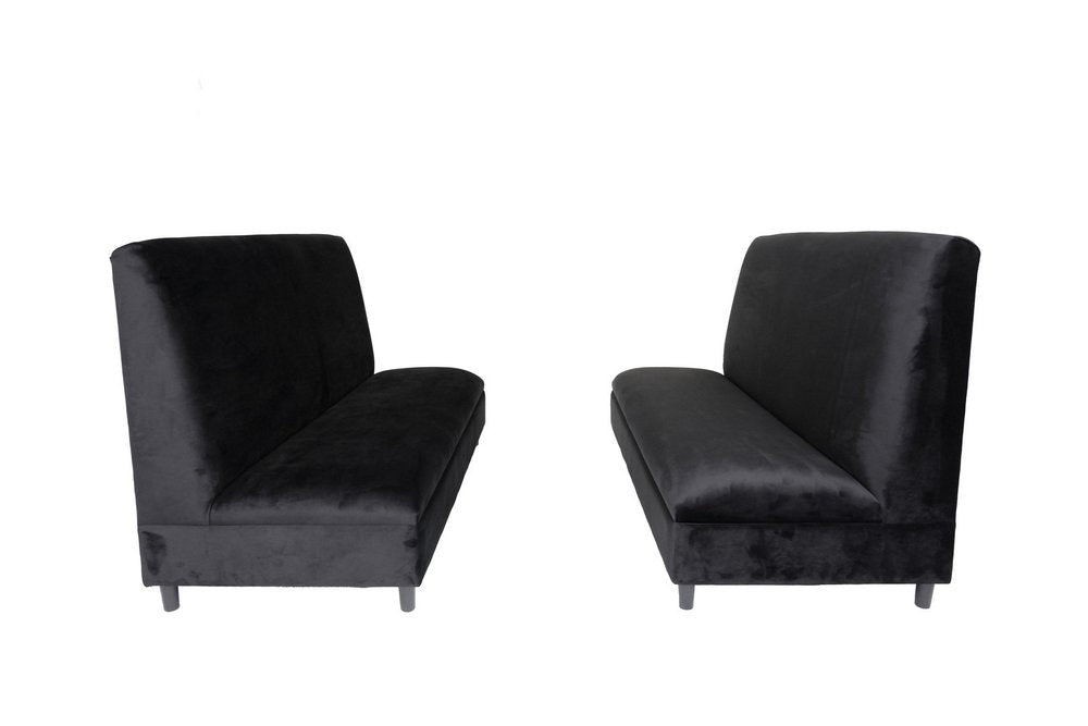 Two Piece Black Seating Set HomeRoots