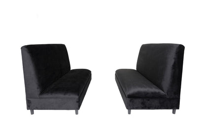 Two Piece Black Seating Set HomeRoots