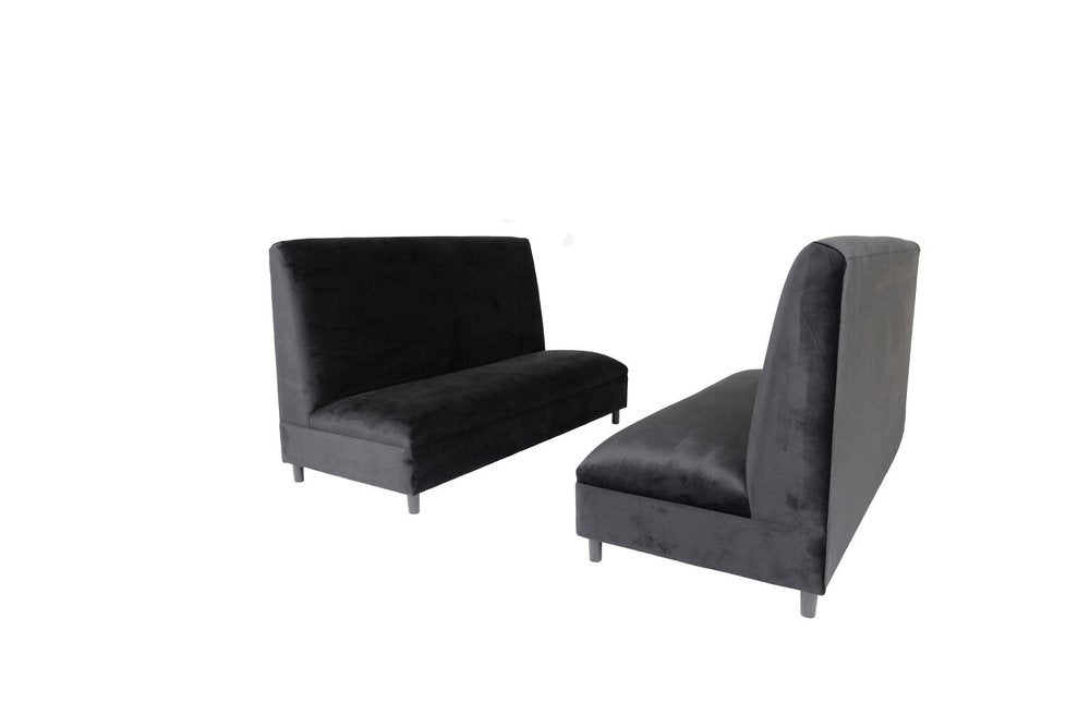 Two Piece Black Seating Set HomeRoots