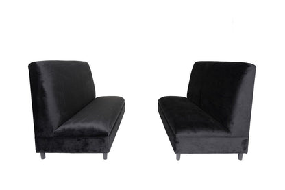 Two Piece Black Seating Set HomeRoots