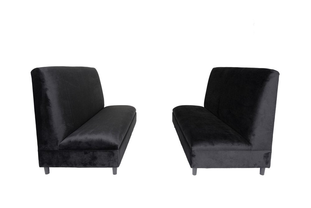 Two Piece Black Seating Set HomeRoots