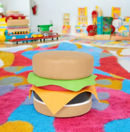 20" Brown Faux Leather Round Footstool HomeRoots