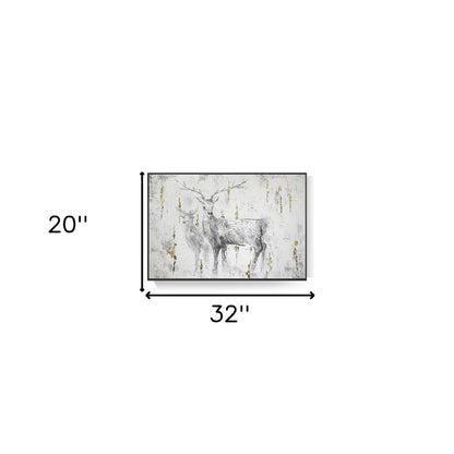 Black and White Fabric Deer Airplane Wall Decor