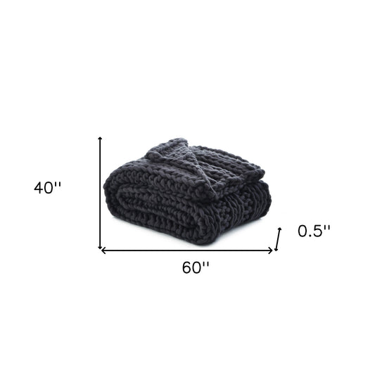 60" X 40" Blush Knitted Polyester Throw Blanket HomeRoots