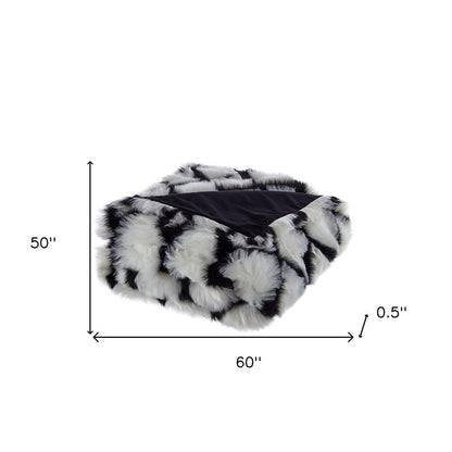 60" X 50" Blush Knitted Acrylic Geometric Throw Blanket HomeRoots