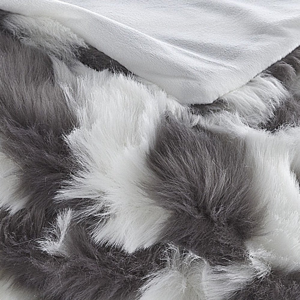 60" X 50" Blush Knitted Acrylic Geometric Throw Blanket HomeRoots