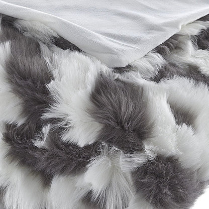 60" X 50" Blush Knitted Acrylic Geometric Throw Blanket HomeRoots