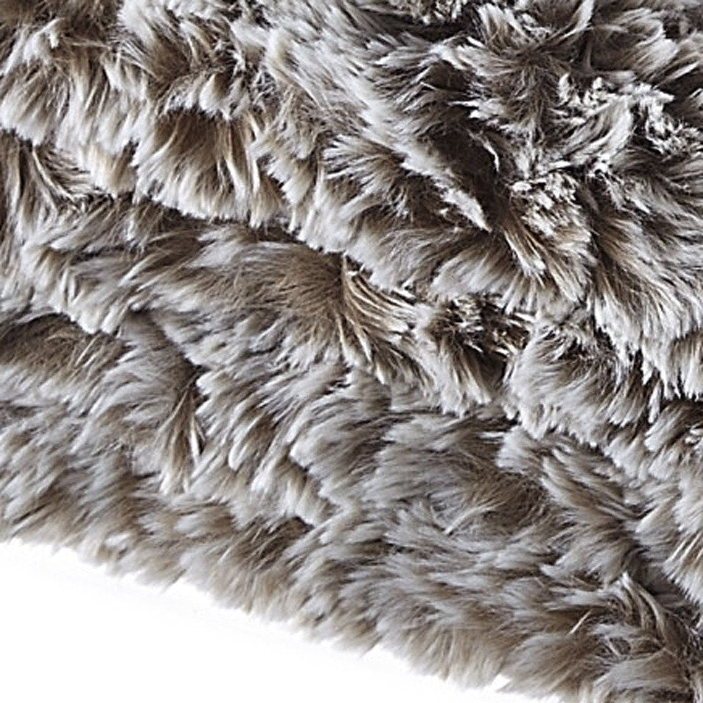 60" X 50" Black Knitted Polyester Plush Throw Blanket HomeRoots