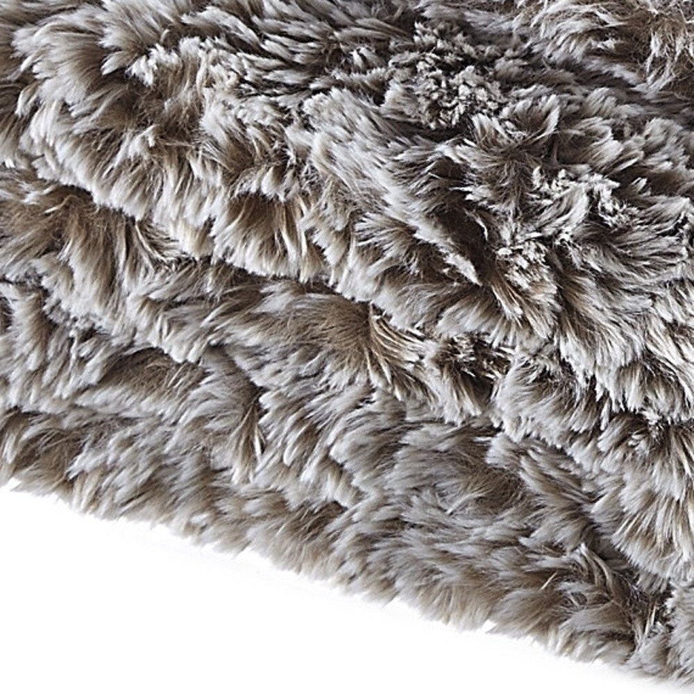 60" X 50" Black Knitted Polyester Plush Throw Blanket HomeRoots