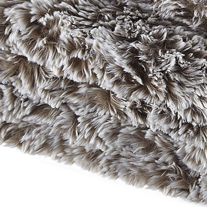 60" X 50" Black Knitted Polyester Plush Throw Blanket HomeRoots