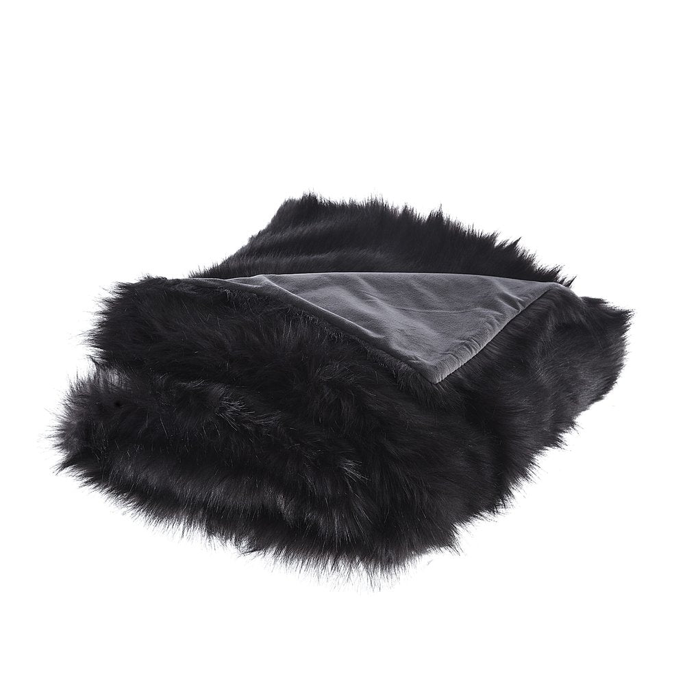 60" X 50" Brown Knitted Acrylic Animal Print Throw Blanket HomeRoots