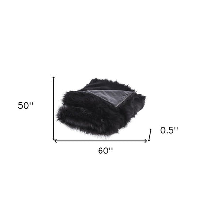 60" X 50" Brown Knitted Acrylic Animal Print Throw Blanket HomeRoots