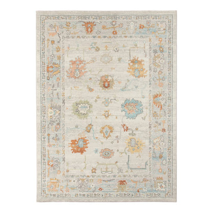 2' X 3' Blue and Orange Floral Stain Resistant Indoor Outdoor Area Rug HomeRoots