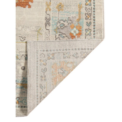 2' X 3' Blue and Orange Floral Stain Resistant Indoor Outdoor Area Rug HomeRoots