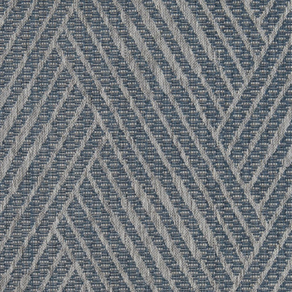 8' X 10' Gray and Blue Geometric Stain Resistant Indoor Outdoor Area Rug HomeRoots