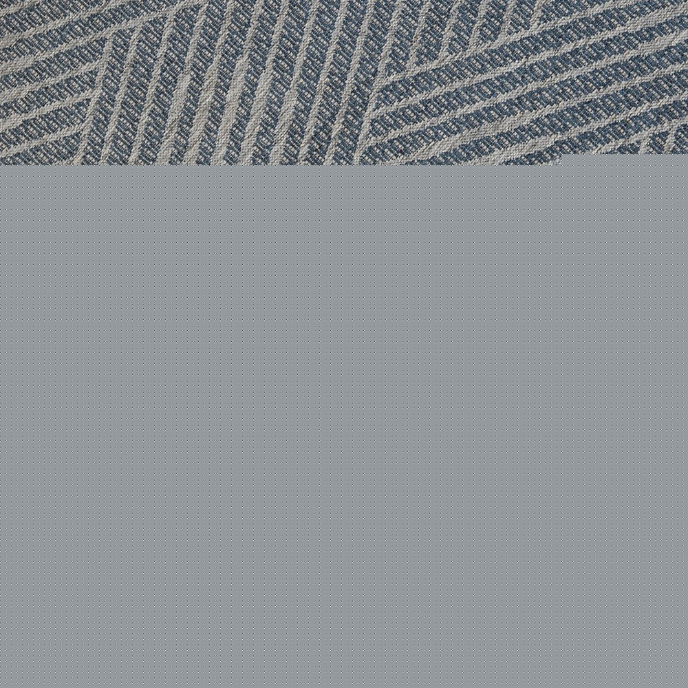 8' X 10' Gray and Blue Geometric Stain Resistant Indoor Outdoor Area Rug HomeRoots