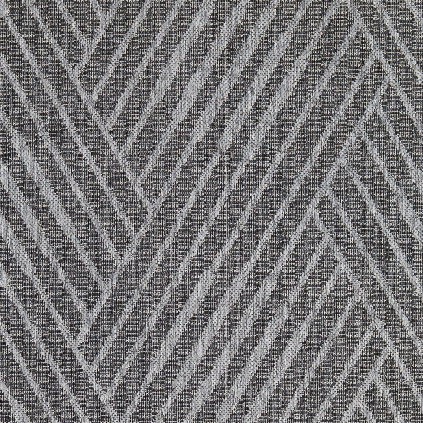 4' x 6' Gray and Blue Geometric Stain Resistant Indoor Outdoor Area Rug - FurniFindUSA