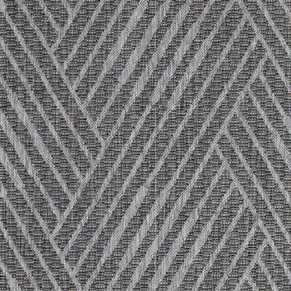 4' x 6' Gray and Blue Geometric Stain Resistant Indoor Outdoor Area Rug - FurniFindUSA