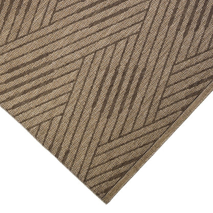 8' X 10' Gray and Blue Geometric Stain Resistant Indoor Outdoor Area Rug HomeRoots